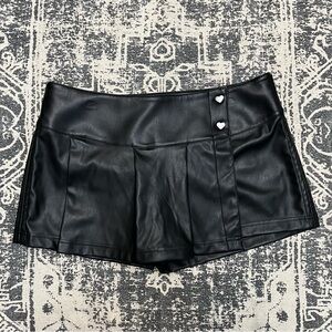 Celebrity Pink Black Faux Leather Shorts